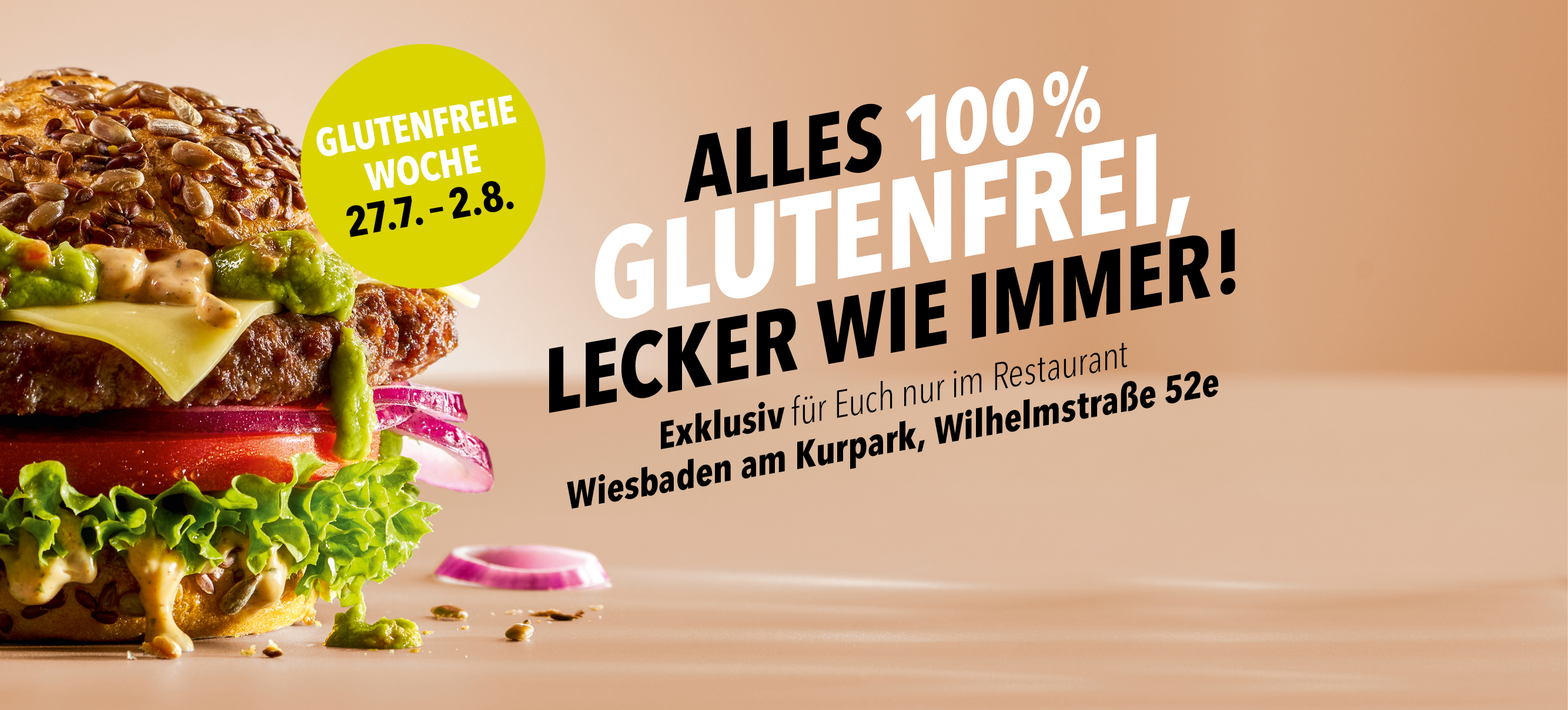 Glutenfreie Woche HANS IM GLÜCK Wiesbaden am Kurpark Glutenfreie Woche HANS IM GLÜCK Wiesbaden am Kurpark