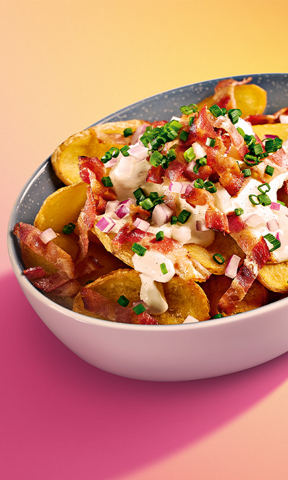 KNUSPERKARTOFFELN – knusprige Kartoffeltaler mit Speck