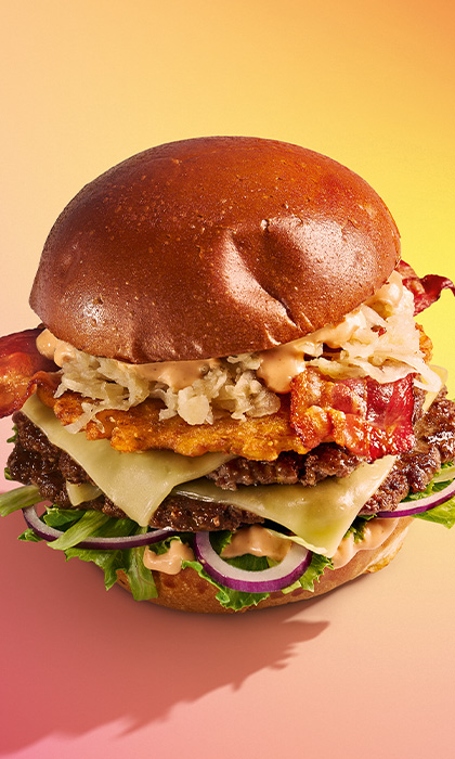Double Smash Rösti & Speck Burger