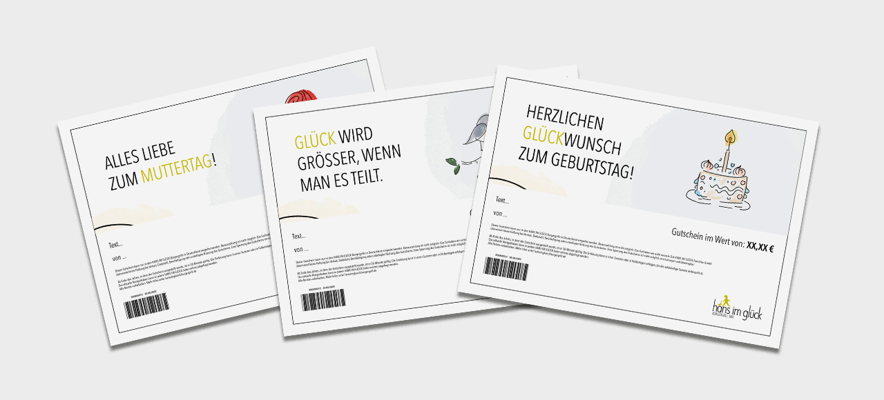 Digitale Gutscheine - HANS IM GLÜCK